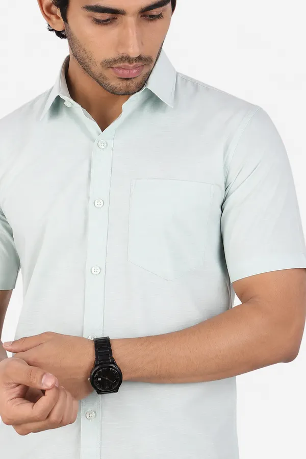 LINPH_SEA_GREEN_|_SLIM_FIT_PREMIUM_POLO_NECK_CASUAL_SHIRT_|_ORIGENS