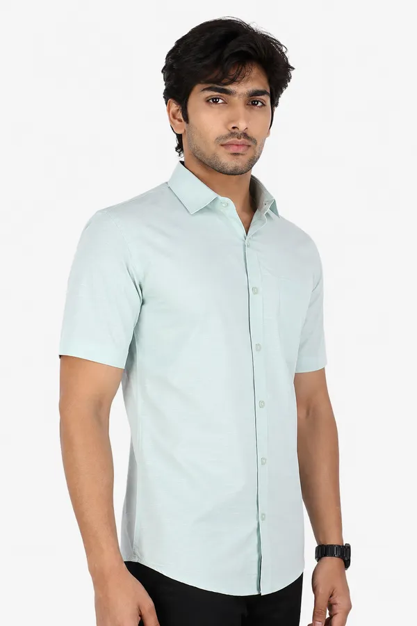 LINPH_SEA_GREEN_|_SLIM_FIT_PREMIUM_POLO_NECK_CASUAL_SHIRT_|_ORIGENS