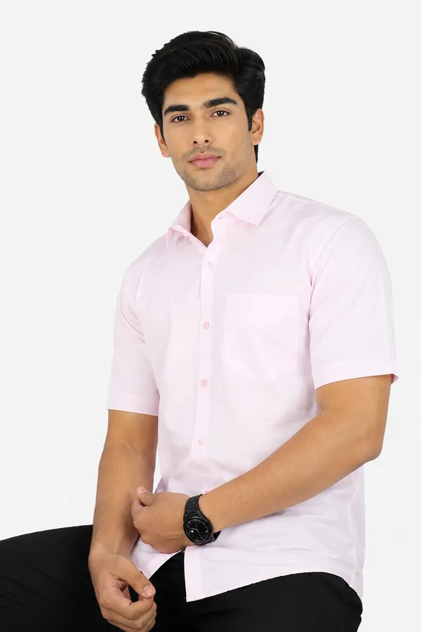 LINPH_PINK_|_SLIM_FIT_PREMIUM_POLO_NECK_CASUAL_SHIRT_|_ORIGENS