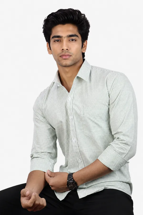 Green_Cotton_Blend_Slim_Fit_Casual_Shirt_Checked_Linen_Lining_Full_Sleeve_For_Men