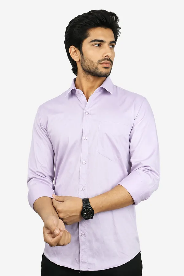 Levender_Cotton_Blend_Slim_Fit_Casual_Shirt_Solid_Twill_Full_Sleeve_For_Men
