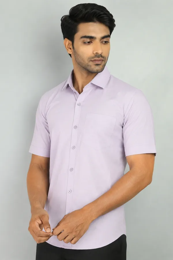 LINPH_LIGHT_LAVENDER__|_SLIM_FIT_PREMIUM_POLO_NECK_CASUAL_SHIRT_|_ORIGENS