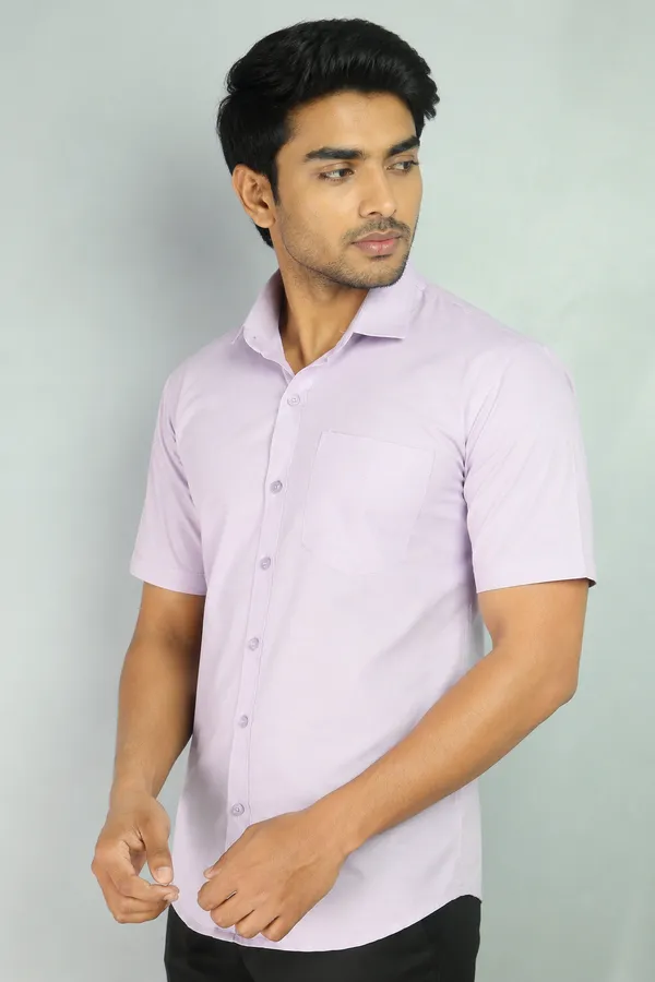 LINPH_LIGHT_LAVENDER__|_SLIM_FIT_PREMIUM_POLO_NECK_CASUAL_SHIRT_|_ORIGENS