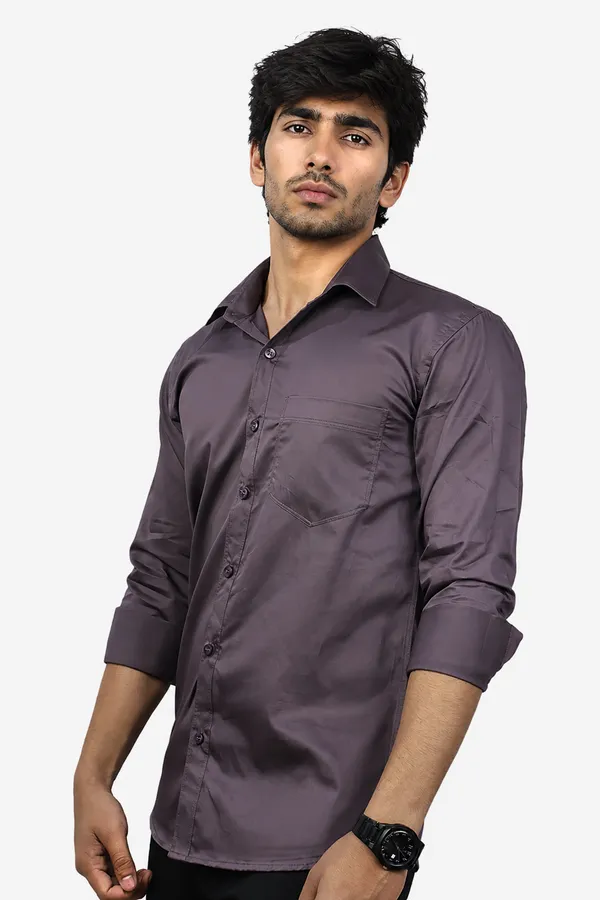 Dark_Lavender_Cotton_Blend_Slim_Fit_Casual_Shirt_Solid_Satin_Full_Sleeve_For_Men