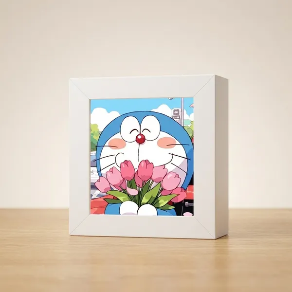 Doramon_Date_|_Mini_Desk_Frames_|_4.5_X_4.5_X_1_Inch
