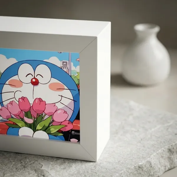 Doramon_Date_|_Mini_Desk_Frames_|_4.5_X_4.5_X_1_Inch