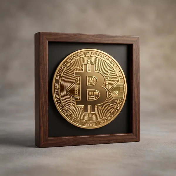 Crypto_Gold_|_Mini_Desk_Frames_|_4.5_X_4.5_X_1_Inch