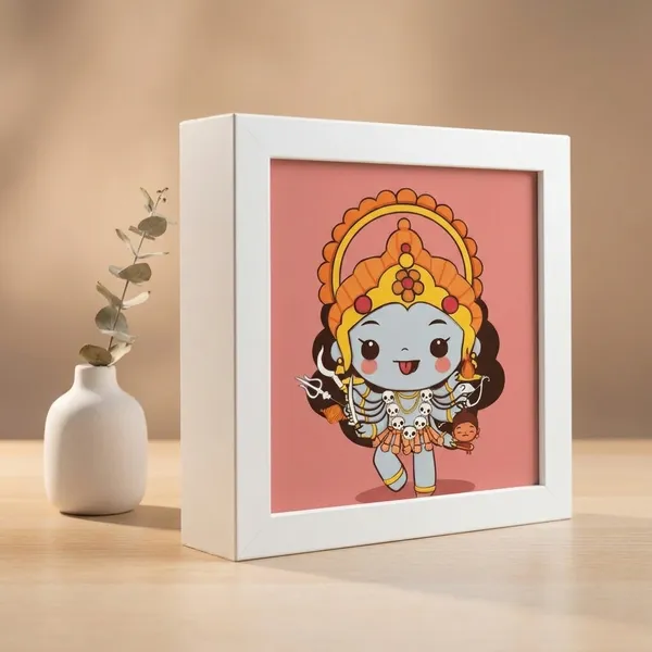 Maa_Kali_|_Mini_Desk_Frames_|_4.5_X_4.5_X_1_Inch