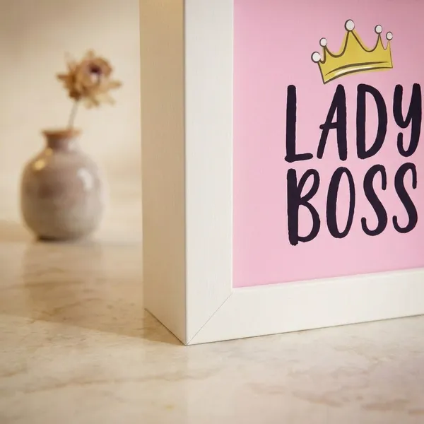 Lady_Boss_|_Mini_Desk_Frames_|_4.5_X_4.5_X_1_Inch