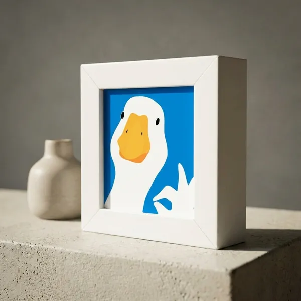Duck_Luck_|_Mini_Desk_Frames_|_4.5_X_4.5_X_1_Inch