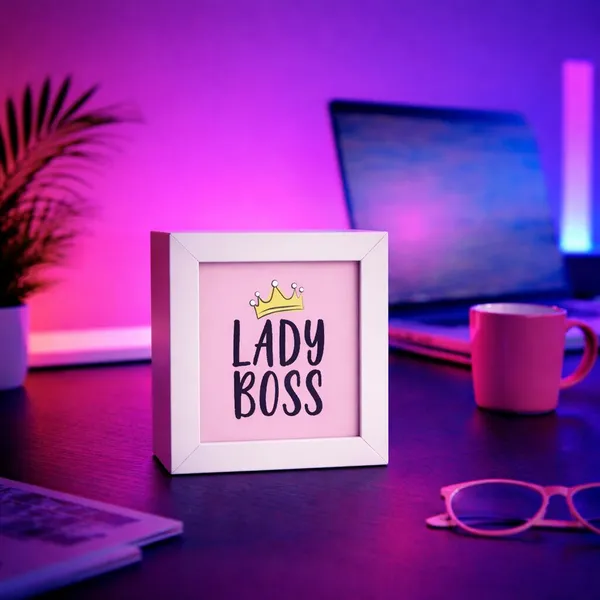 Lady_Boss_|_Mini_Desk_Frames_|_4.5_X_4.5_X_1_Inch