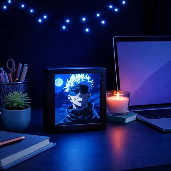 Gojo_Night_Glow_|_Mini_Desk_Frames_|_4.5_X_4.5_X_1_Inch
