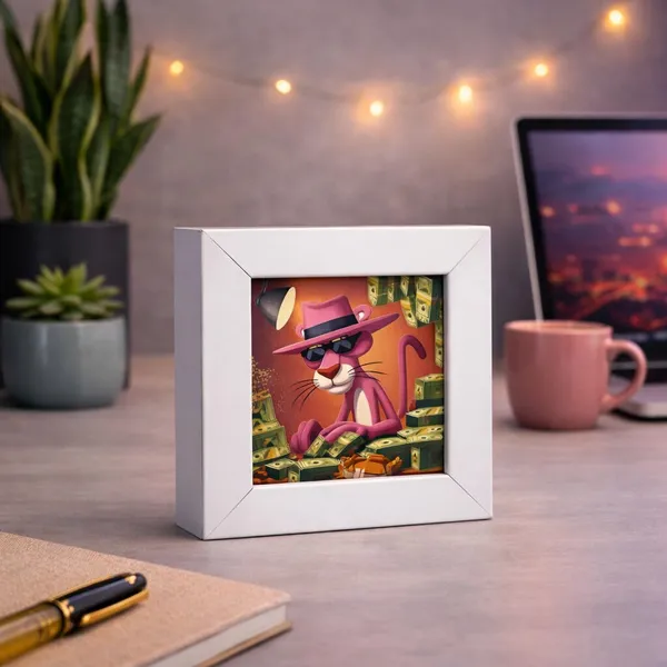 Pink_Money_|_Mini_Desk_Frames_|_4.5_X_4.5_X_1_Inch