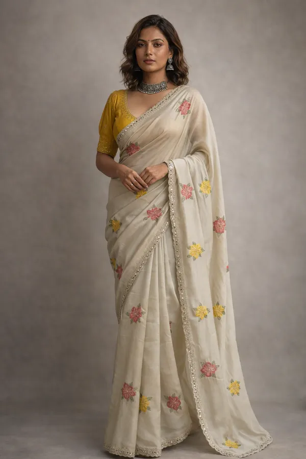 Off_White_Designer_Premium_Art_Silk_Saree_For_Women