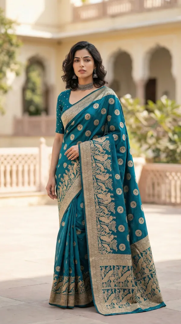 Blue_Designer_Premium_Art_Silk_Saree_For_Women