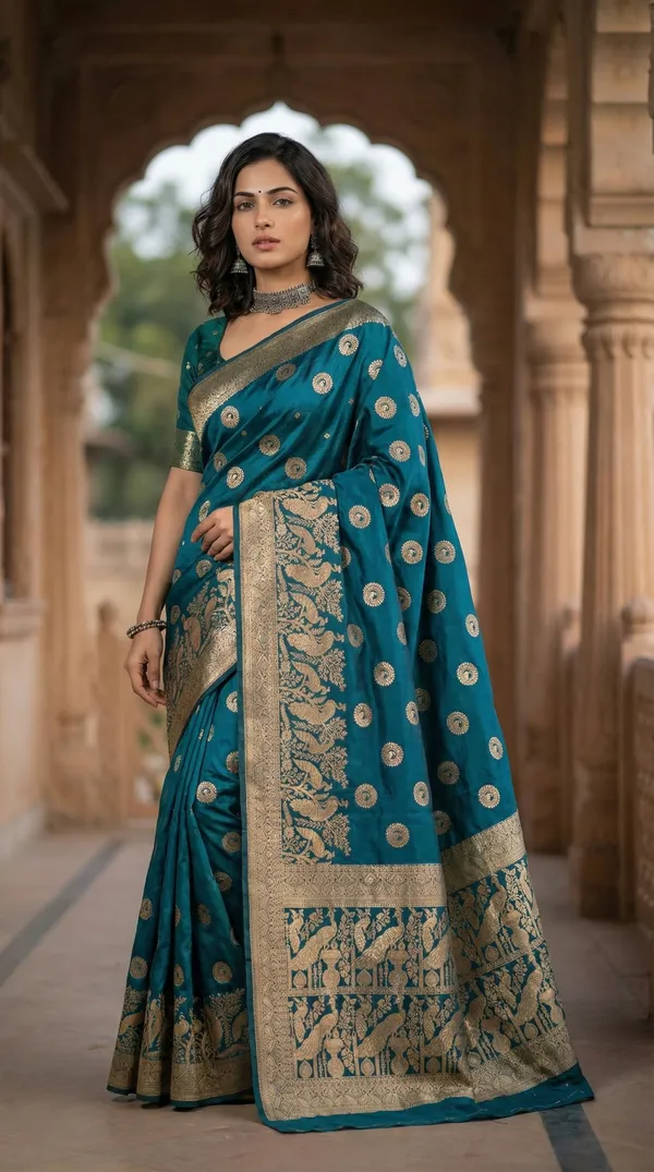 Blue_Designer_Premium_Art_Silk_Saree_For_Women