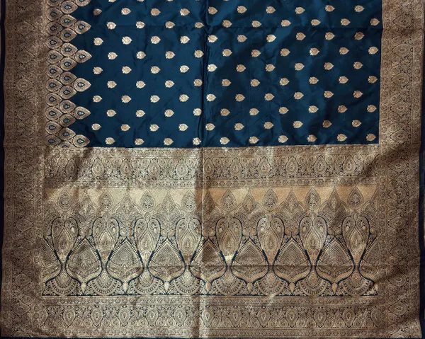 Blue_Banarasi_silk_Saree