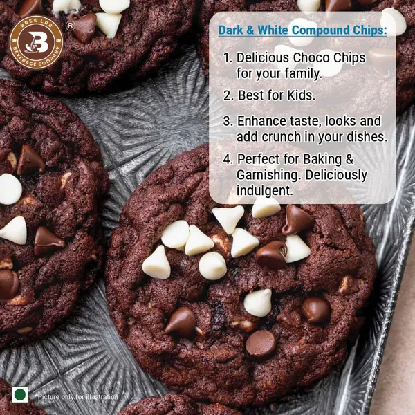 White_And_Dark_Choco_Chips_Hassel_Free_Perfect_For_Muffins,_Cakes,_Brownies_And_More_Chips_500_G,_Compound_Chips