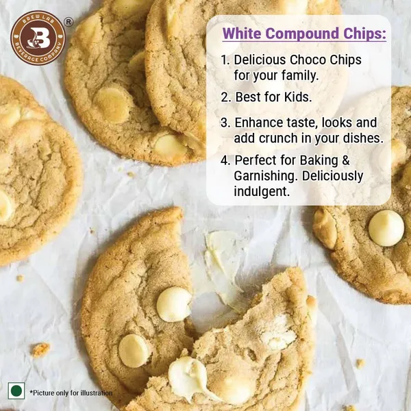White_Compound_Chips_Hessel_Free_Easy_To_Melt_Nutritious_And_Delicious_Choco_Chips_Chips_500_G,_Compound_Chips