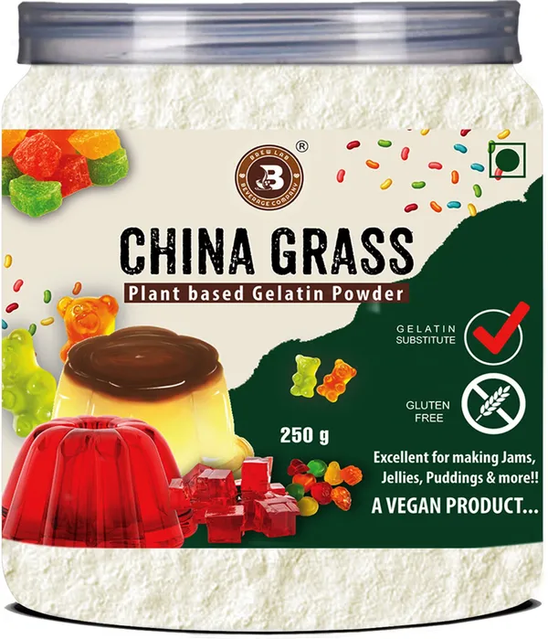 China_Grass_Powder|_No_Gelatin_|Plant-Based_|For_Desserts,_Cake,_Pudding_And_Jelly_China_Grass_Powder_250_G