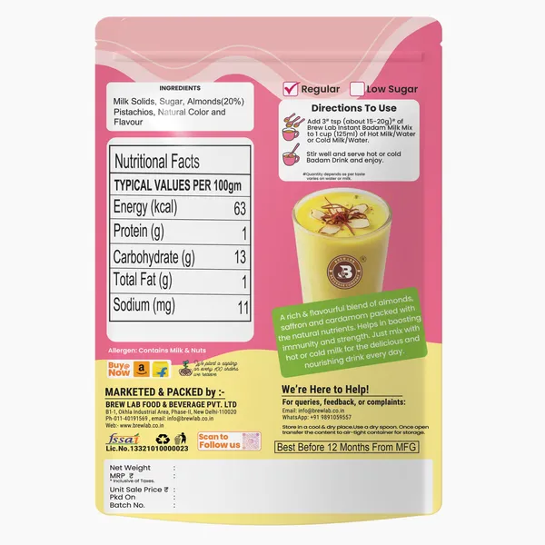 Brew_Lab_Instant_Badam_Milk_Mix_500g_|_Almond_Drink_Powder_|_Delicious_&_Healthy_Badam_Milk_|_With_Almonds,_Pistachio_&_Saffron_Flavor_|_Hot_or_Cold_Milk_Drink_Mix