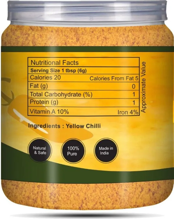 Natural_Sun_Dried_Yellow_Chilli_Powder_|Peeli_Mirch_Powder_|_Blended_Spices_500_G