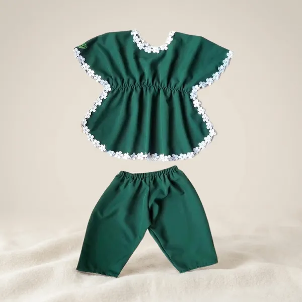 Green_White_Lace_Trim_Ethnic_Cotton_Top_And_Pant_Set_For_Girls_Pack_Of_2