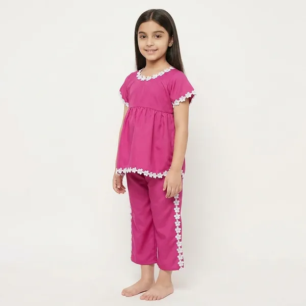 Pink_White_Floral_Trim_Night_Suit_Set_For_Girls_Pack_Of_2
