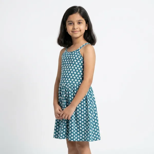 Blue_Floral_Print_Sleeveless_Dress_For_Girls_Pack_Of_2