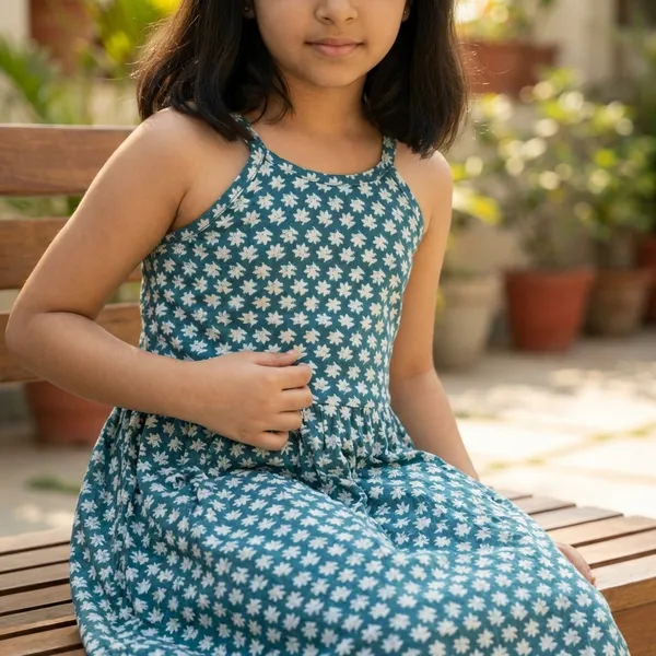 Blue_Floral_Print_Sleeveless_Dress_For_Girls_Pack_Of_2