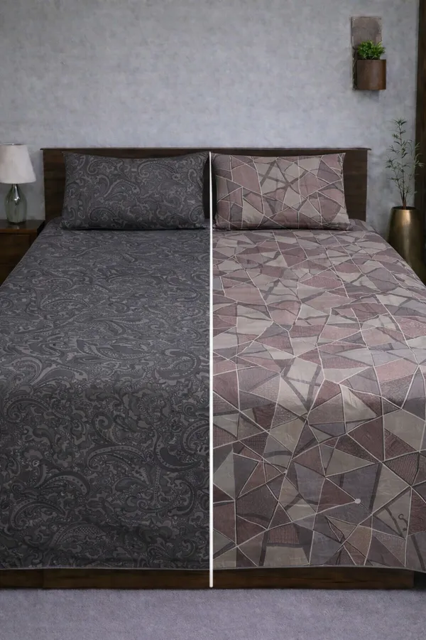 Multicolor_Cotton_Reversible_Double_Bedsheet_With_210_Thread_Count