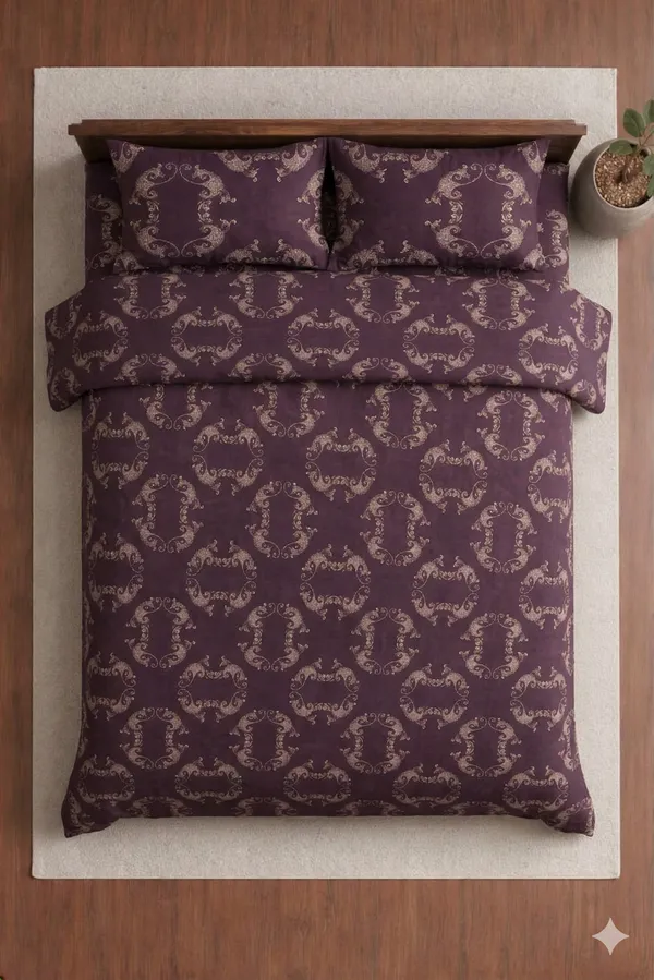 Pink_Cotton_Blue_Berry_Double_Bedsheet_With_180_Thread_Count