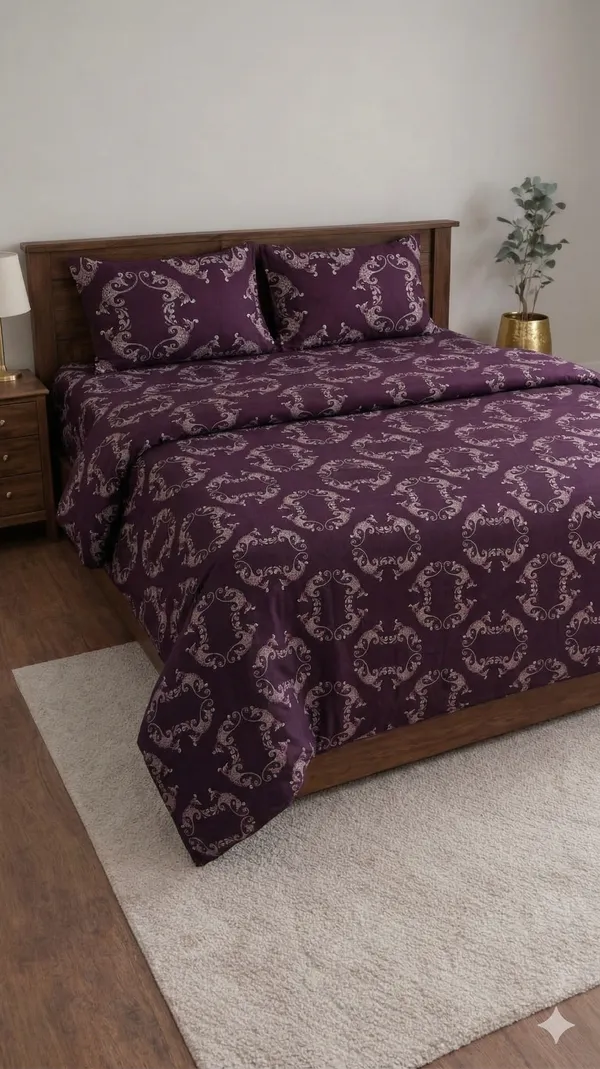 Pink_Cotton_Blue_Berry_Double_Bedsheet_With_180_Thread_Count