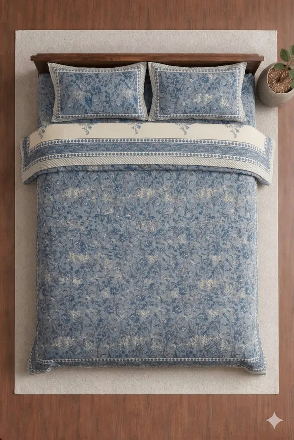 Grey_Cotton_Kaya_Double_Bedsheet_With_210_Thread_Count