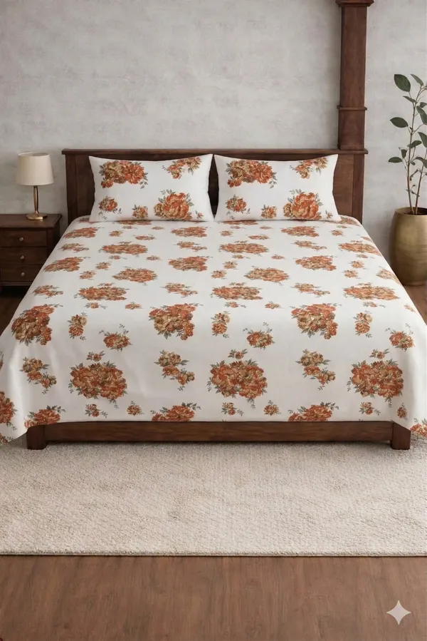 White_Cotton_Snow_White_Double_Bedsheet_With_180_Thread_Count