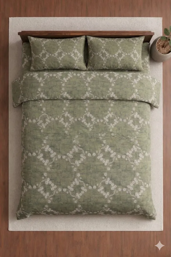 Green_Cotton_Blue_Berry_Double_Bedsheet_With_180_Thread_Count