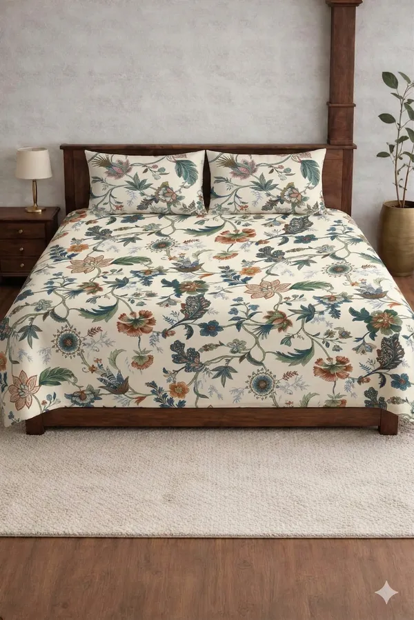 White_Cotton_Palmora_Double_Bedsheet_With_310_Thread_Count