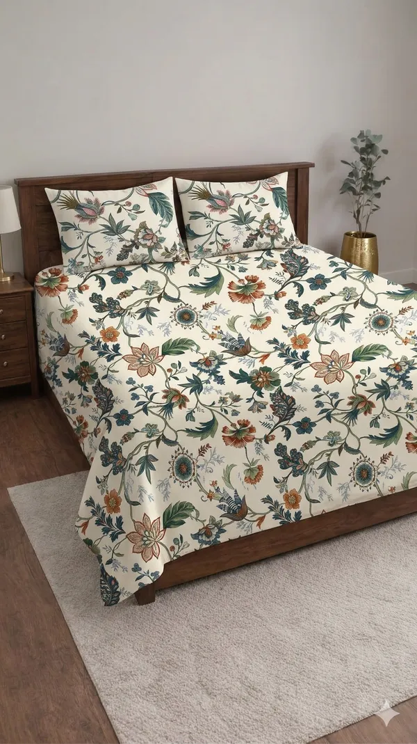 White_Cotton_Palmora_Double_Bedsheet_With_310_Thread_Count