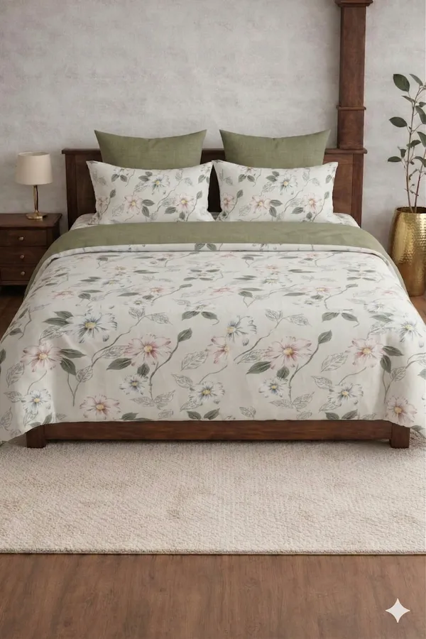 White_Cotton_White_Pearl_Double_Bedsheet_With_180_Thread_Count