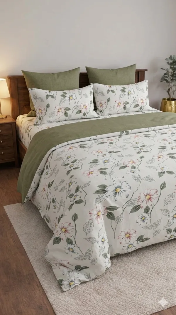 White_Cotton_White_Pearl_Double_Bedsheet_With_180_Thread_Count
