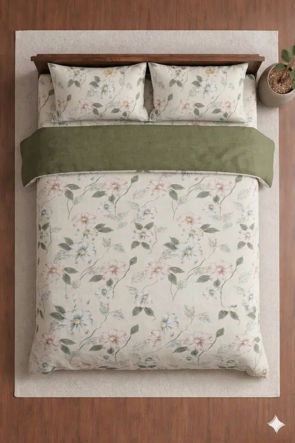 White_Cotton_White_Pearl_Double_Bedsheet_With_180_Thread_Count