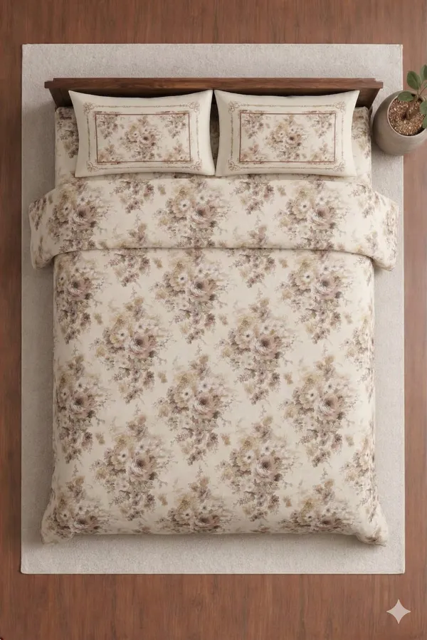 White_Cotton_Zella_Double_Bedsheet_With_210_Thread_Count