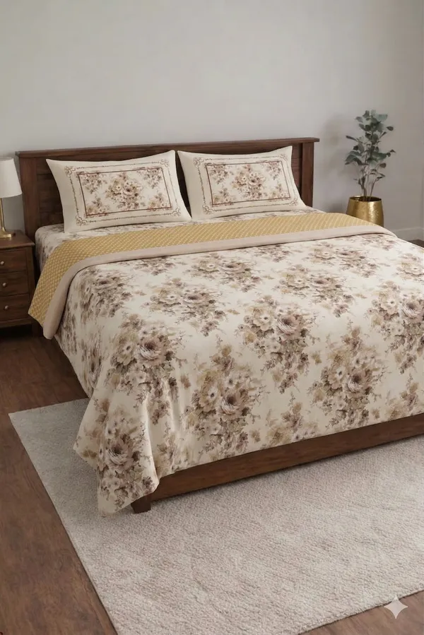 White_Cotton_Zella_Double_Bedsheet_With_210_Thread_Count