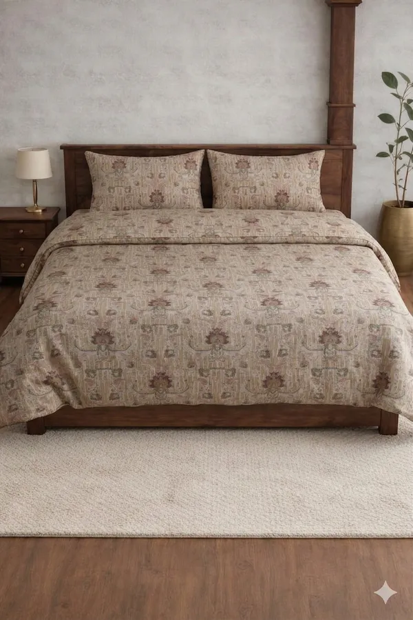 Grey_Cotton_Crown_Double_Bedsheet_With_210_Thread_Count