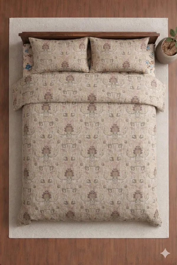 Grey_Cotton_Crown_Double_Bedsheet_With_210_Thread_Count