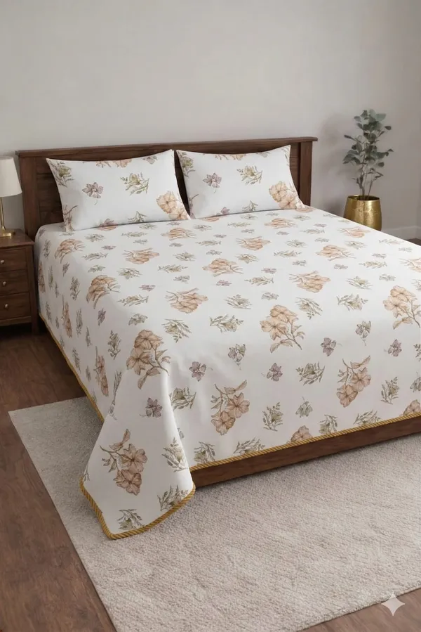 White_Cotton_Snow_White_Double_Bedsheet_With_180_Thread_Count