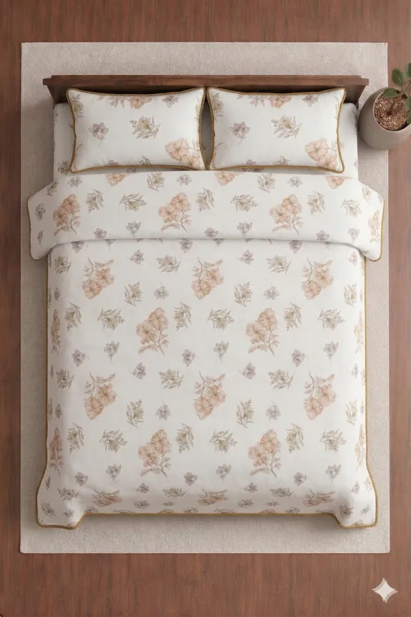 White_Cotton_Snow_White_Double_Bedsheet_With_180_Thread_Count