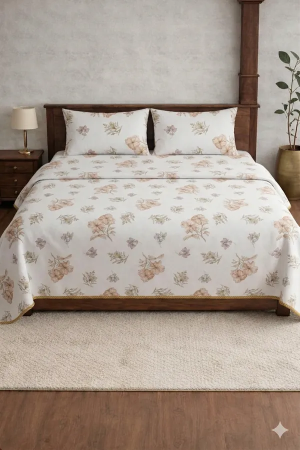 White_Cotton_Snow_White_Double_Bedsheet_With_180_Thread_Count