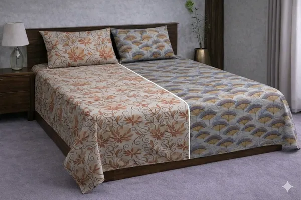 Multicolor_Cotton_Reversible_Double_Bedsheet_With_210_Thread_Count
