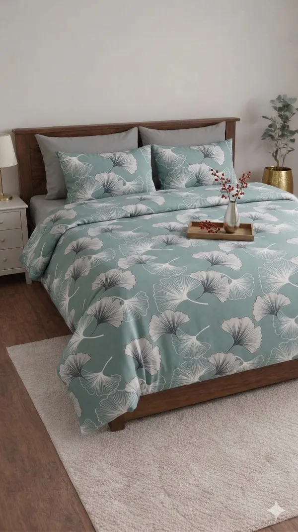Green_Cotton_Carnival_Double_Bedsheet_With_180_Thread_Count